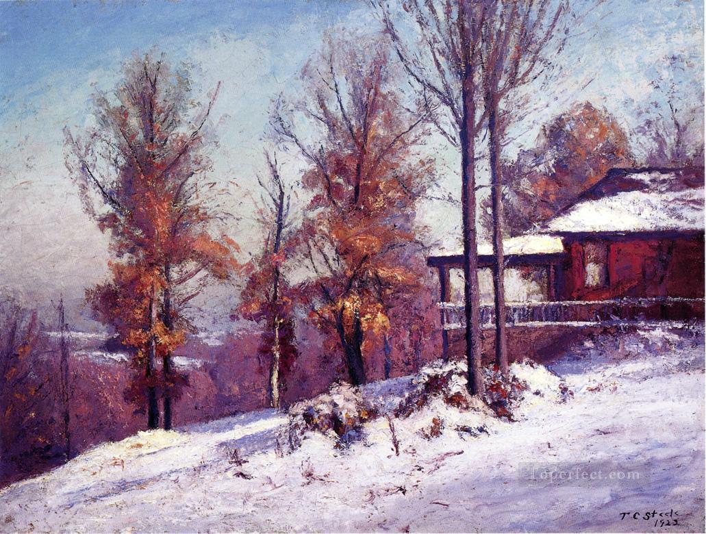 House of the Singing Winds Impressionist Indiana landscapes Theodore Clement Steele Oil Paintings